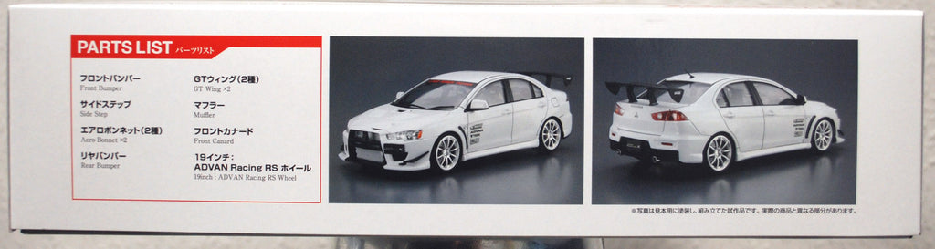 Aoshima 058978 2015 Mitsubishi Lancer Evolution X C - West 1:24 JDM