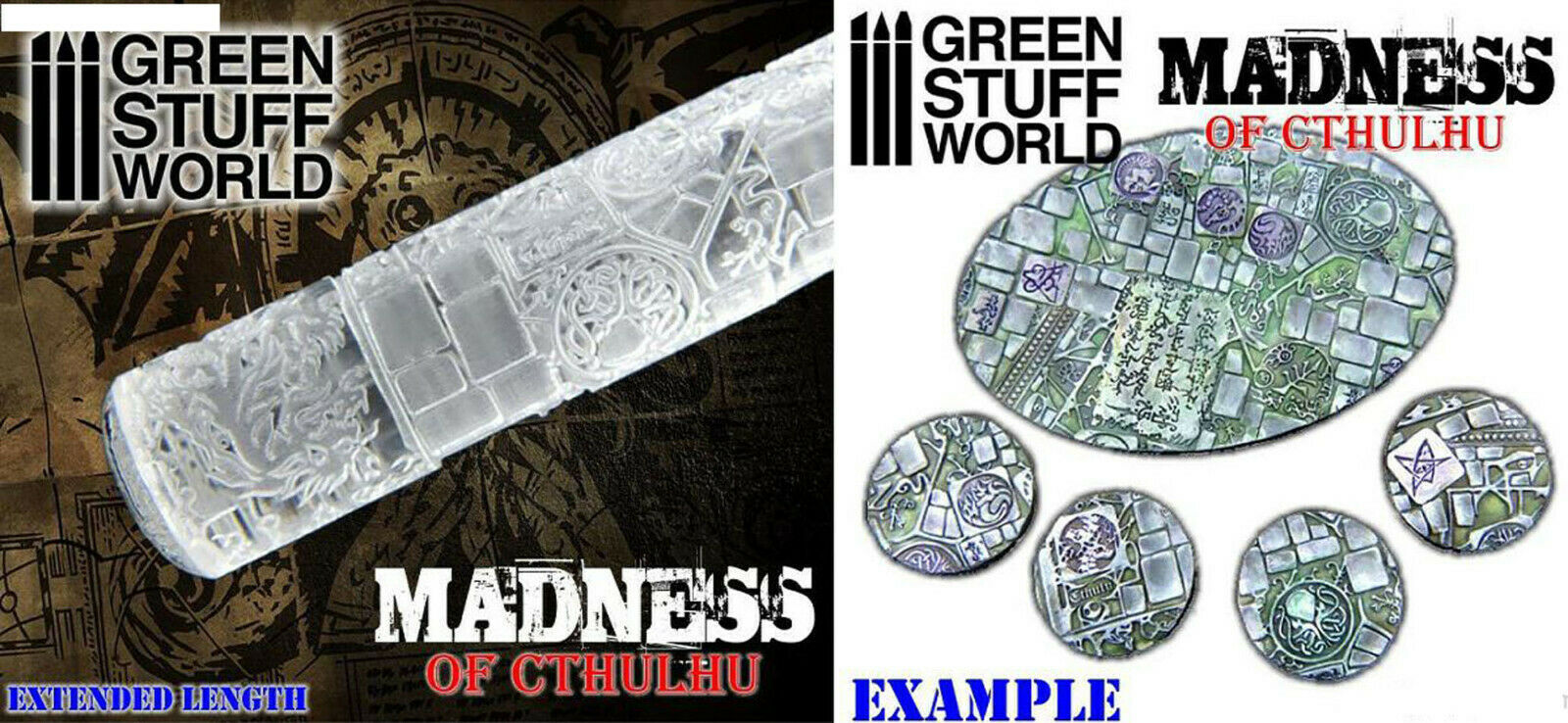Relief Rollen Präge Rolle Rolling Pin Diorama Vignette Green Stuff World