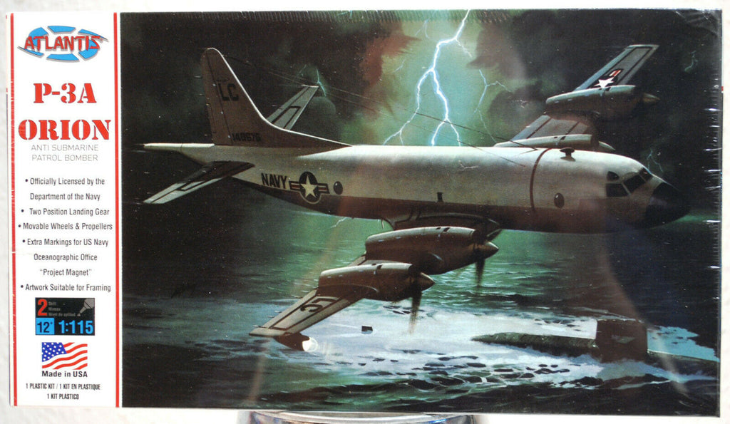 P-3A Orion Anti Submarine Patrol Bomber 1:115  Atlantis 163