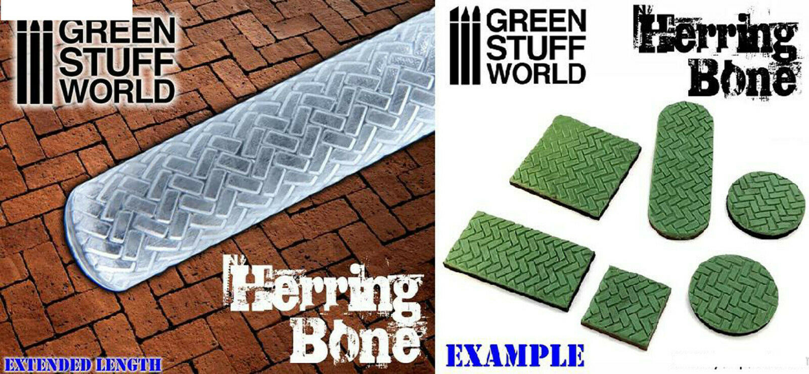 Relief Rollen Präge Rolle Rolling Pin Diorama Vignette Green Stuff World