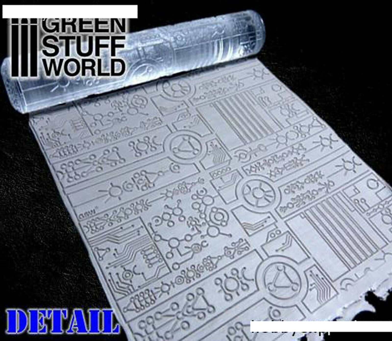 Relief Rollen Präge Rolle Rolling Pin Diorama Vignette Green Stuff World