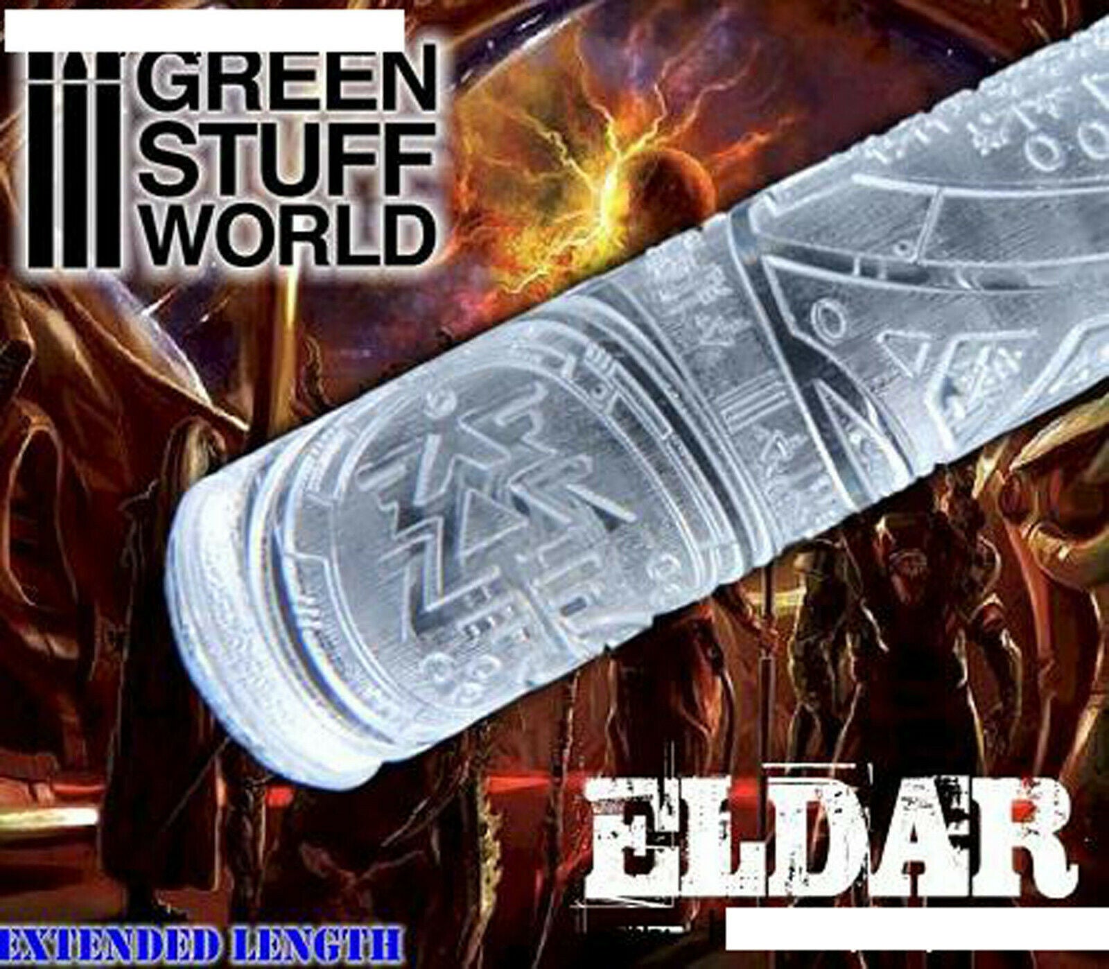 Relief Rollen Präge Rolle Rolling Pin Diorama Vignette Green Stuff World