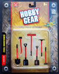 17024 Schaufel, Spaten, Besen, Spitzhacke, Demolition Tools, 1:24, Hobby Gear