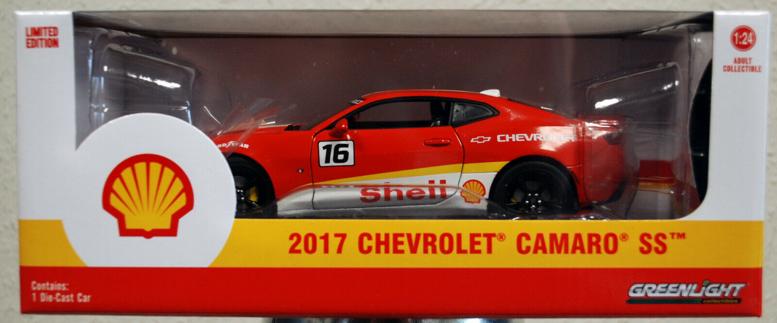 Greenlight 18239 2017 Chevrolet Camaro SS # 16 SHELL 1:24
