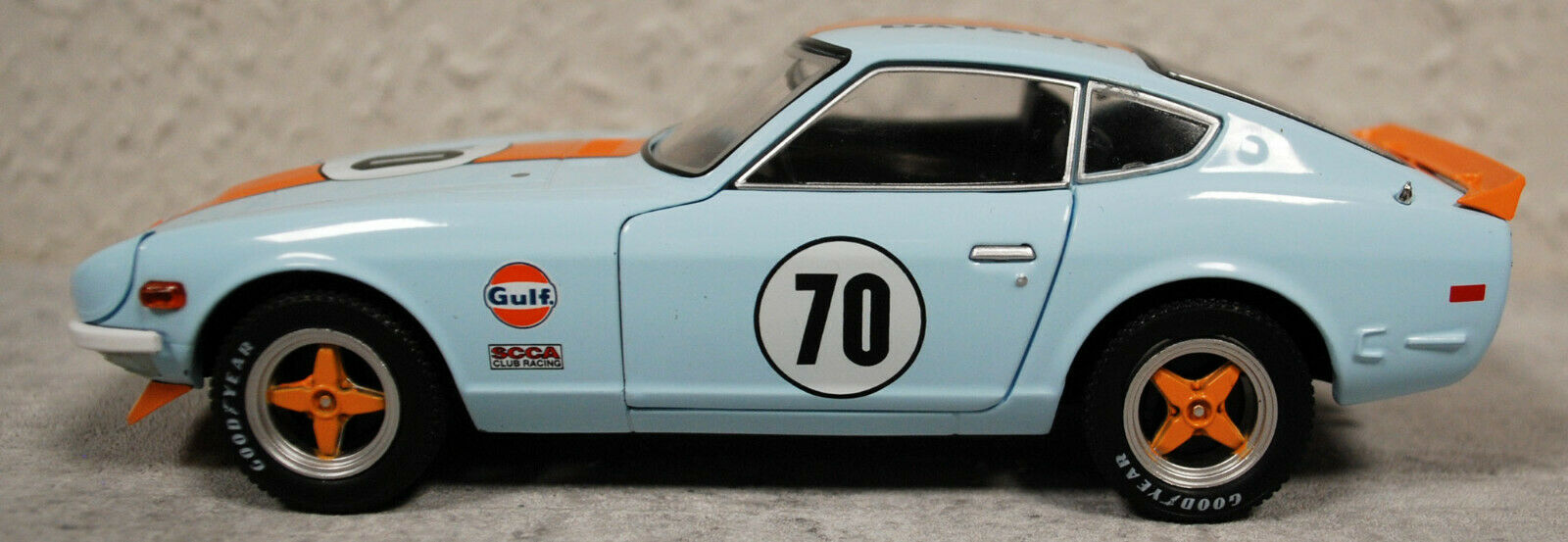1979 Datsun 240 Z # 70 Gulf Tokyo Torque JDM 1:24 Greenlight 18302