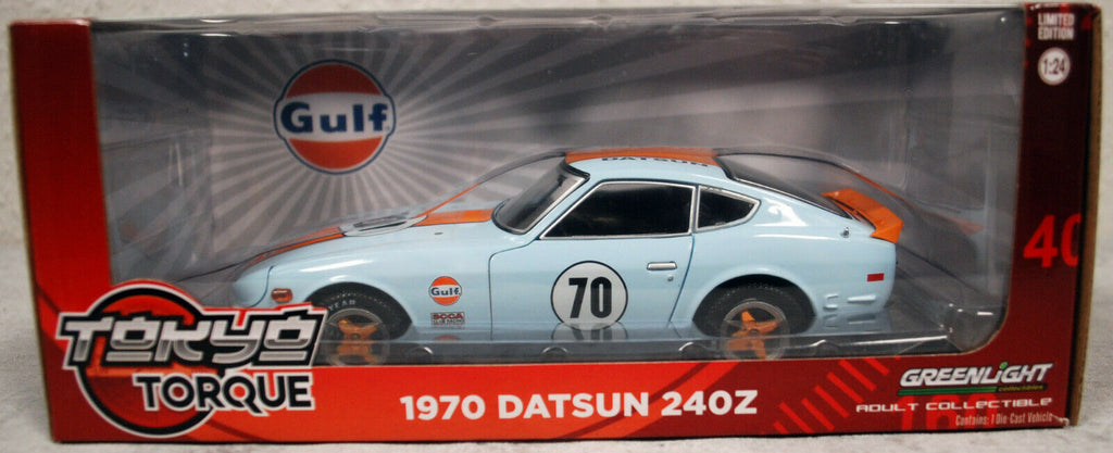 1979 Datsun 240 Z # 70 Gulf Tokyo Torque JDM 1:24 Greenlight 18302