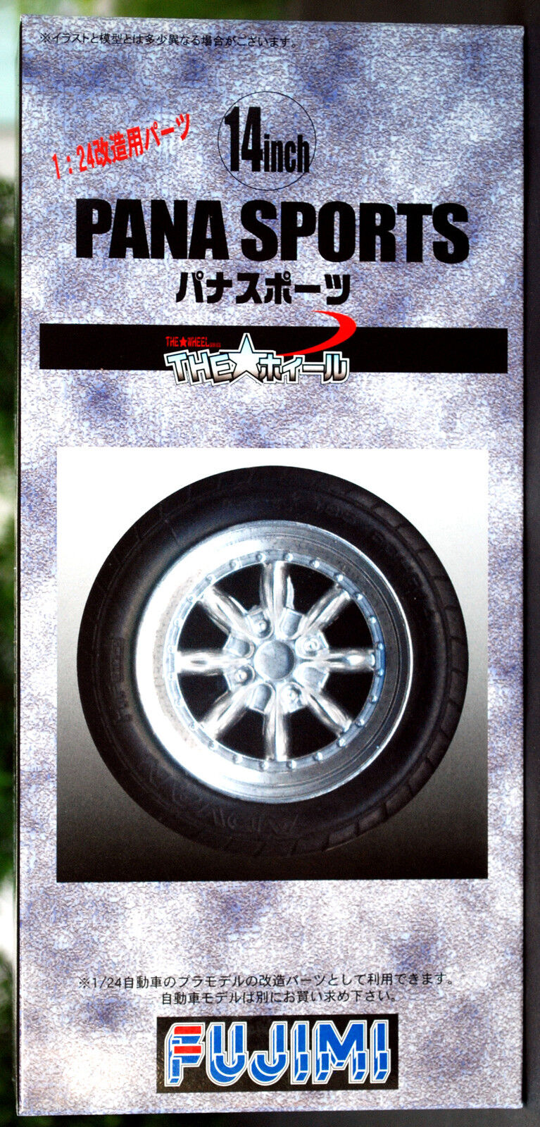 Fujimi 193120 Felgen Pana Sports 14 Zoll inkl. Reifen Pirelli P 7 1:24 #43