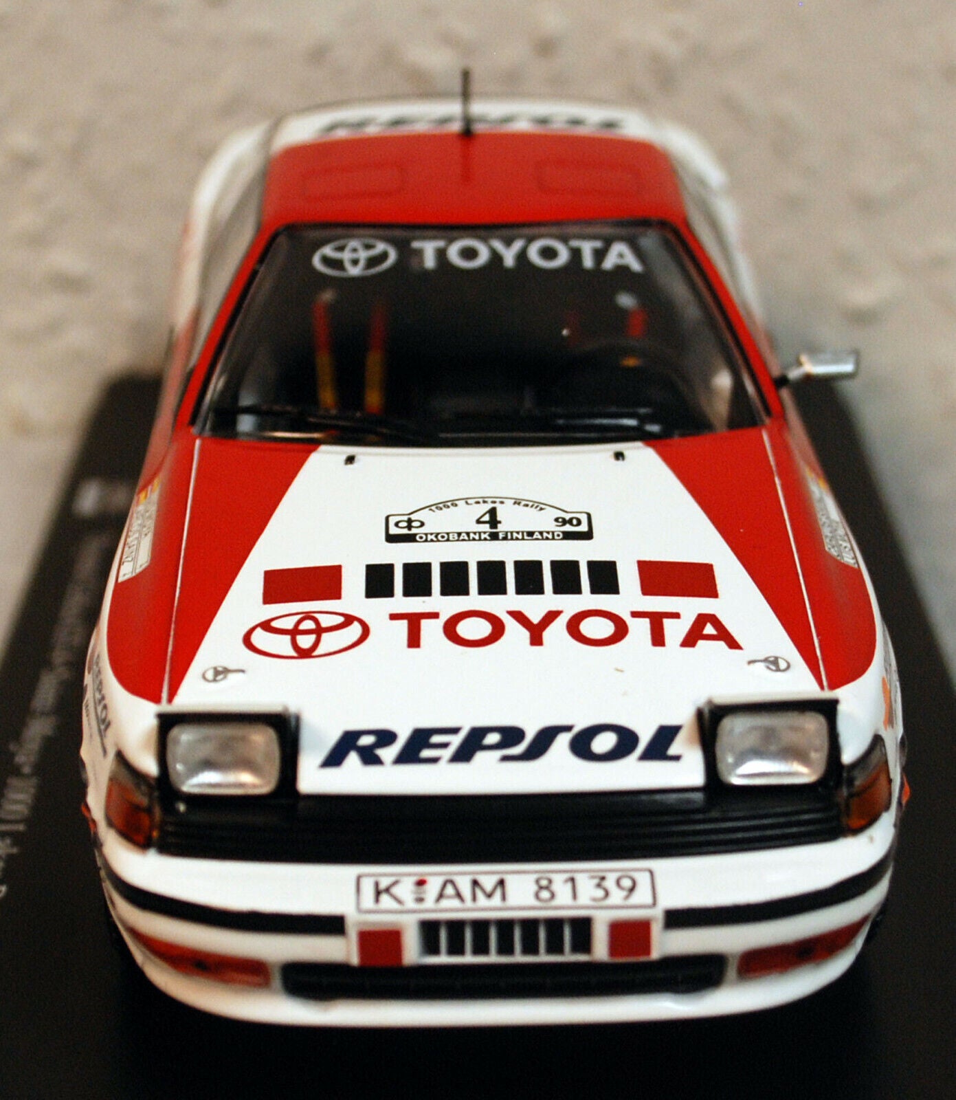 1990 Toyota Celica GT 4 WRC Sainz / Moya # 4 1000 Lakes Rallye 1:24 Altaya