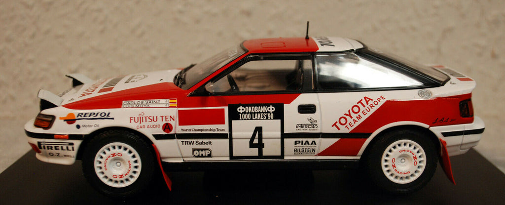 1990 Toyota Celica GT 4 WRC Sainz / Moya # 4 1000 Lakes Rallye 1:24 Altaya