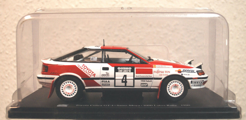 1990 Toyota Celica GT 4 WRC Sainz / Moya # 4 1000 Lakes Rallye 1:24 Altaya