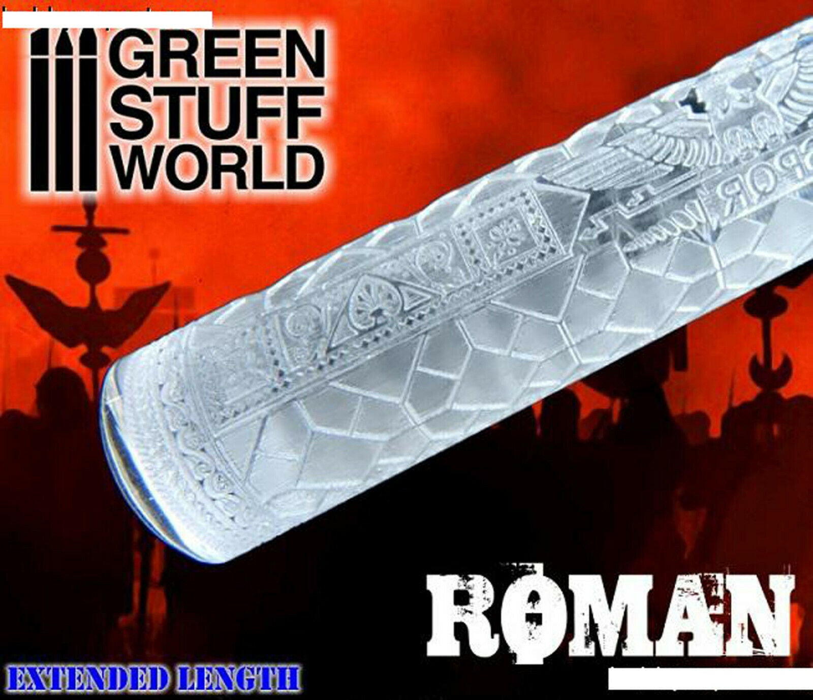 Relief Rollen Präge Rolle Rolling Pin Diorama Vignette Green Stuff World