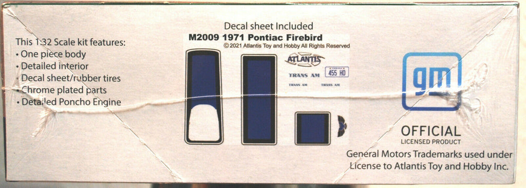 Atlantis 2009 1971 Pontiac Firebird 1:32 wieder neu 2021 Bausatz