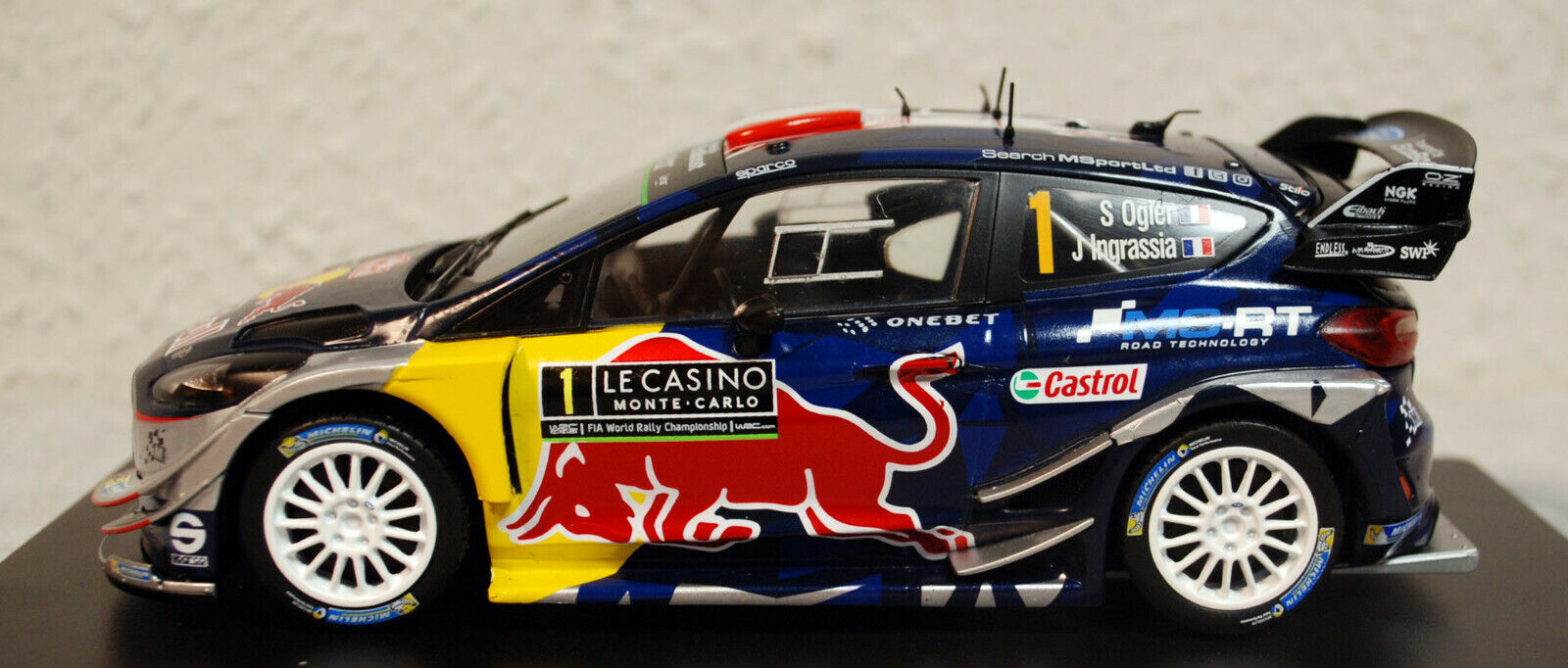 2017 Ford Fiesta WRC Red Bull Ogier / Ingrassia # 1 Monte Carlo 1:24 Altaya