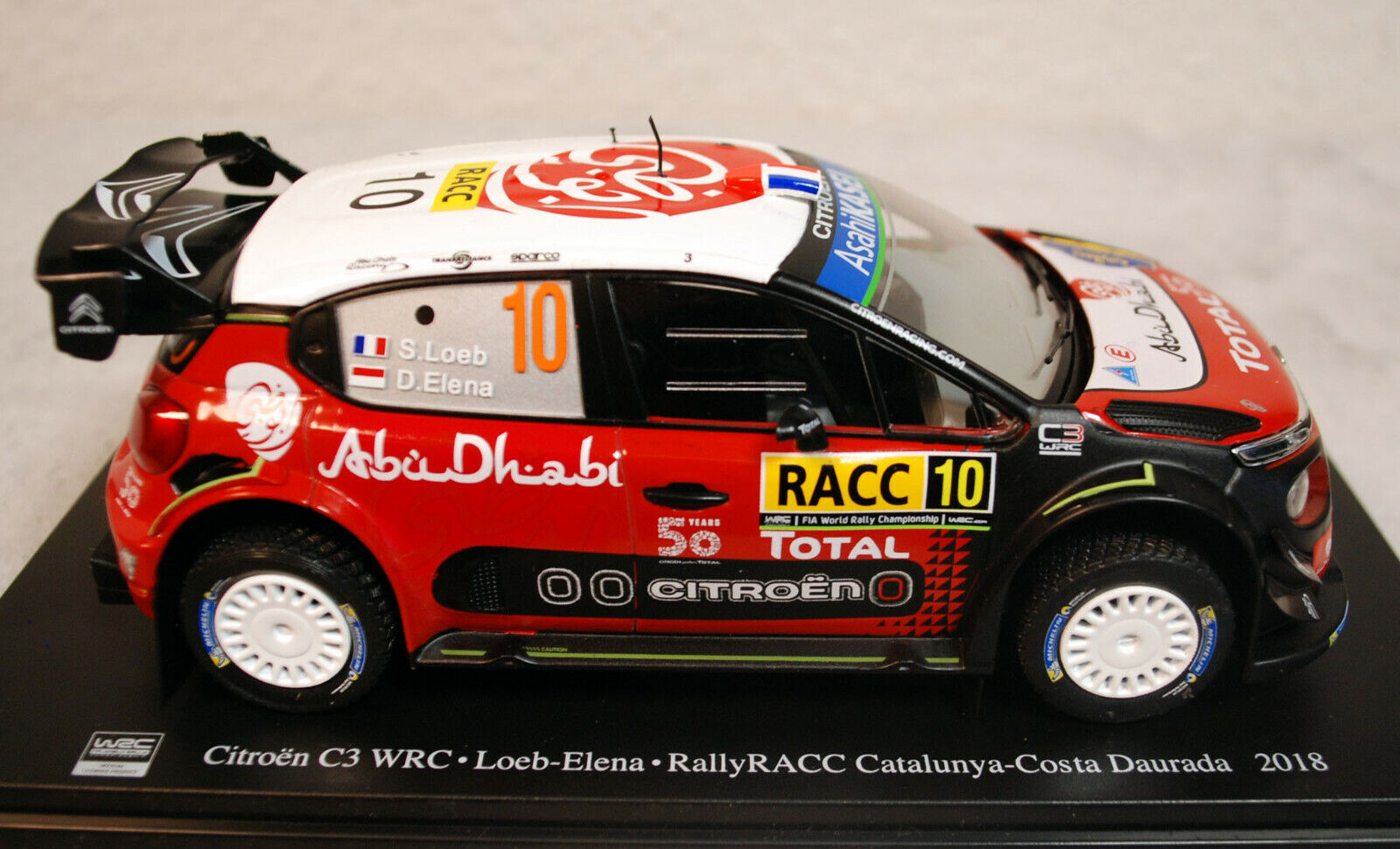 2018 Citroen C3 WRC Loeb / Elena # 10 Rallye Cataluna 1:24 Altaya