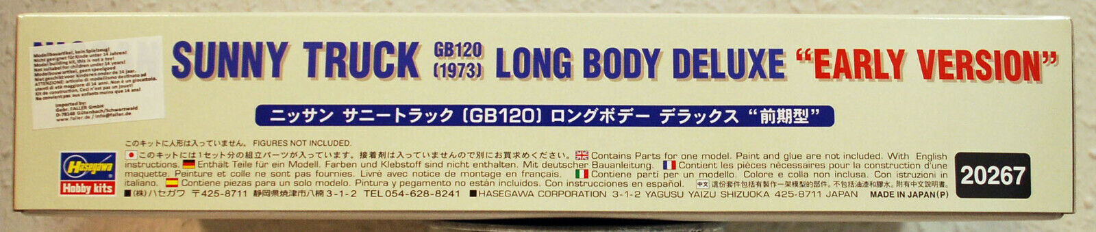 1973 Nissan Sunny Pickup ( GB 120 ) Long Body Early 1:24 Hasegawa 20267