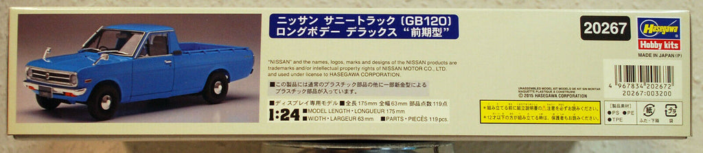 1973 Nissan Sunny Pickup ( GB 120 ) Long Body Early 1:24 Hasegawa 20267