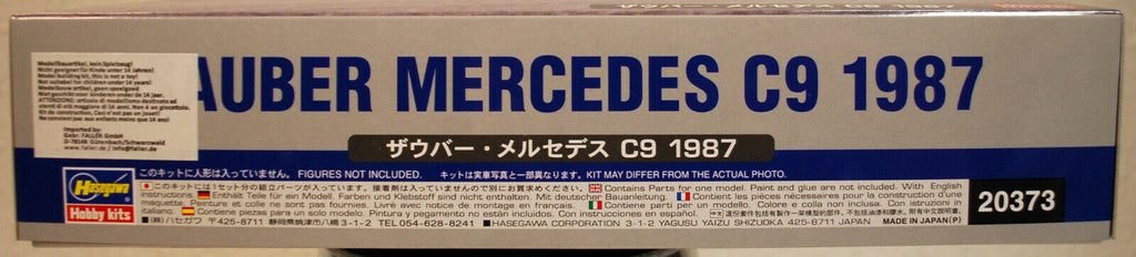Hasegawa 20373 1987 Sauber Mercedes C9 Kouros 1:24
