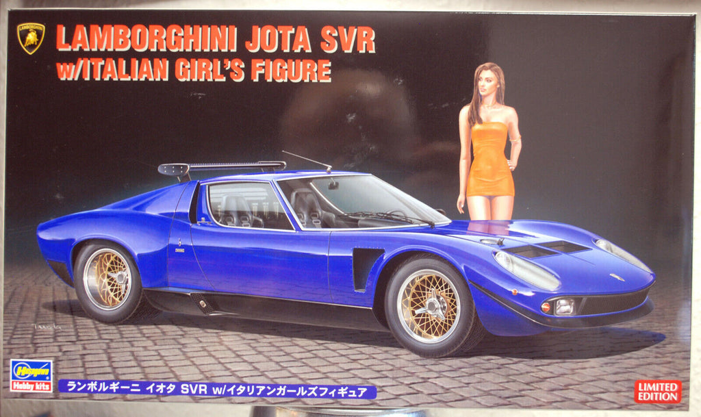 1971 Lamborghini Jota SVR mit Figur 1:24 Hasegawa 20472 wieder neu 2021