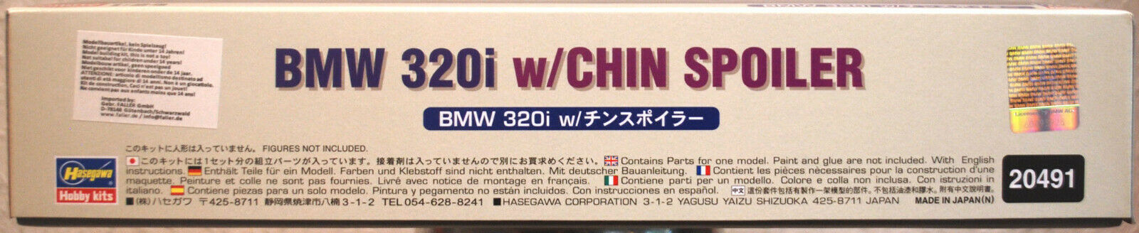 1990 BMW 320 i E 36 1:24 Hasegawa 20491