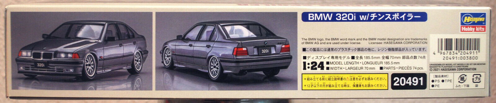 1990 BMW 320 i E 36 1:24 Hasegawa 20491