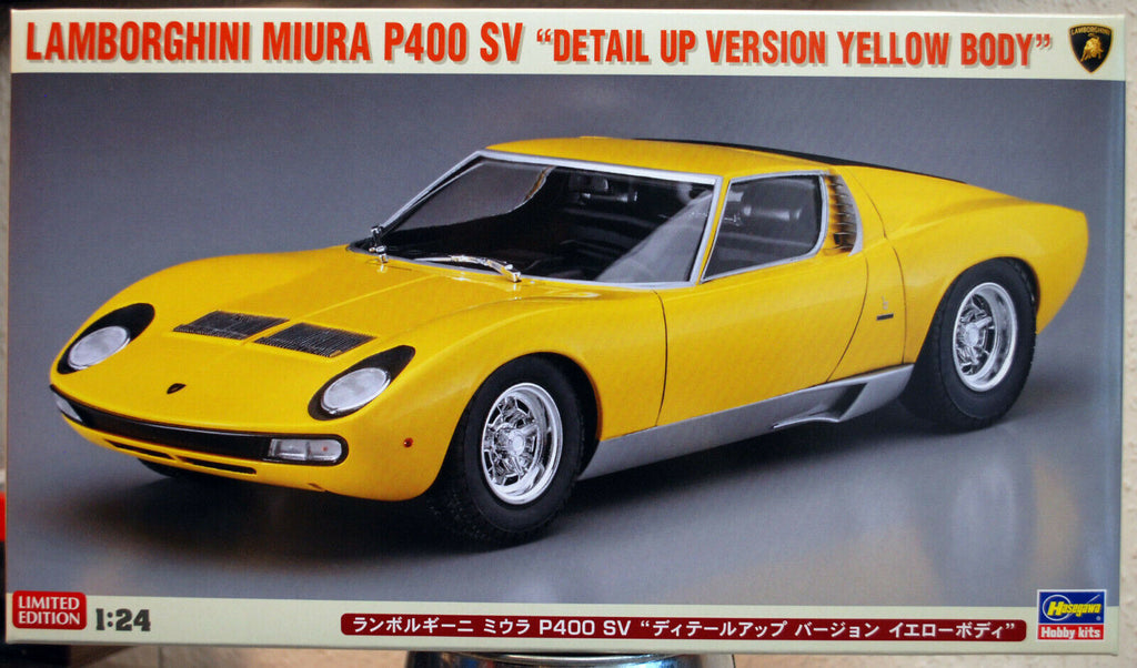 1971 Lamborghini Miura P 400 SV mit PE Teilen 1:24 Hasegawa 20511