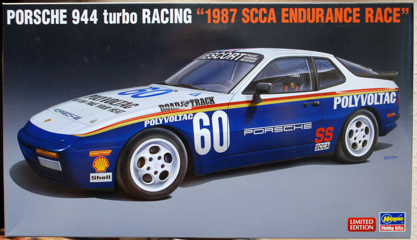 Hasegawa 20517 1987 Porsche 944 Turbo Racing SCCA Endurance Race 1:24