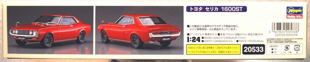 Hasegawa 20533 1970 Toyota Celica 1600 ST TA22 1:24
