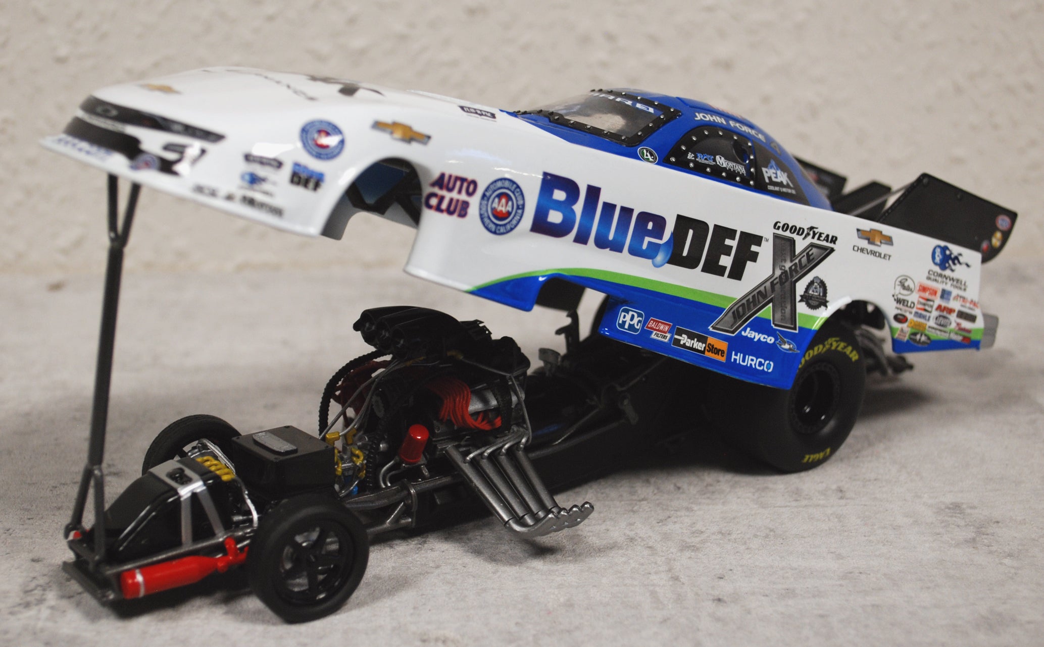 Autoworld CP7681 2020 Chevrolet Camaro NHRA Funny Car Blue Def 1:24