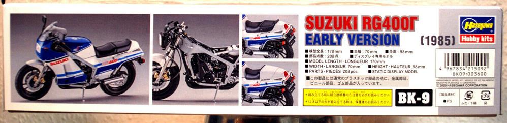 1985 Suzuki RG 400 Gamma Early 1:12 Hasegawa 21509 neu 2020