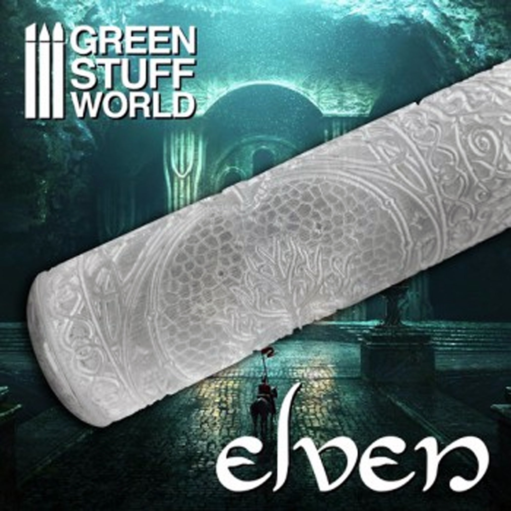 Relief Rollen Präge Rolle Rolling Pin Diorama Vignette Green Stuff World