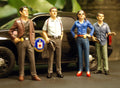 23929B American Diorama Detectives Set of 4 1:24
