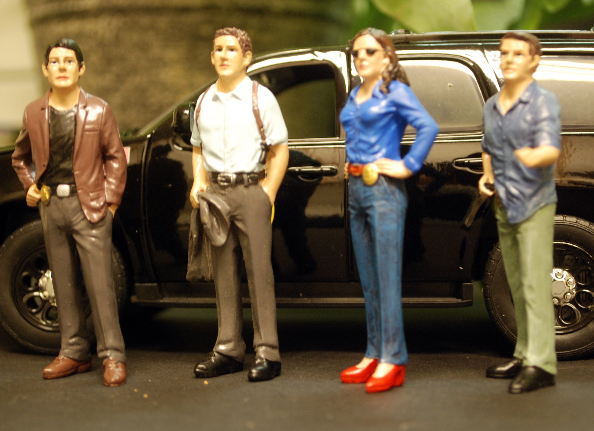 23929B American Diorama Detectives Set of 4 1:24