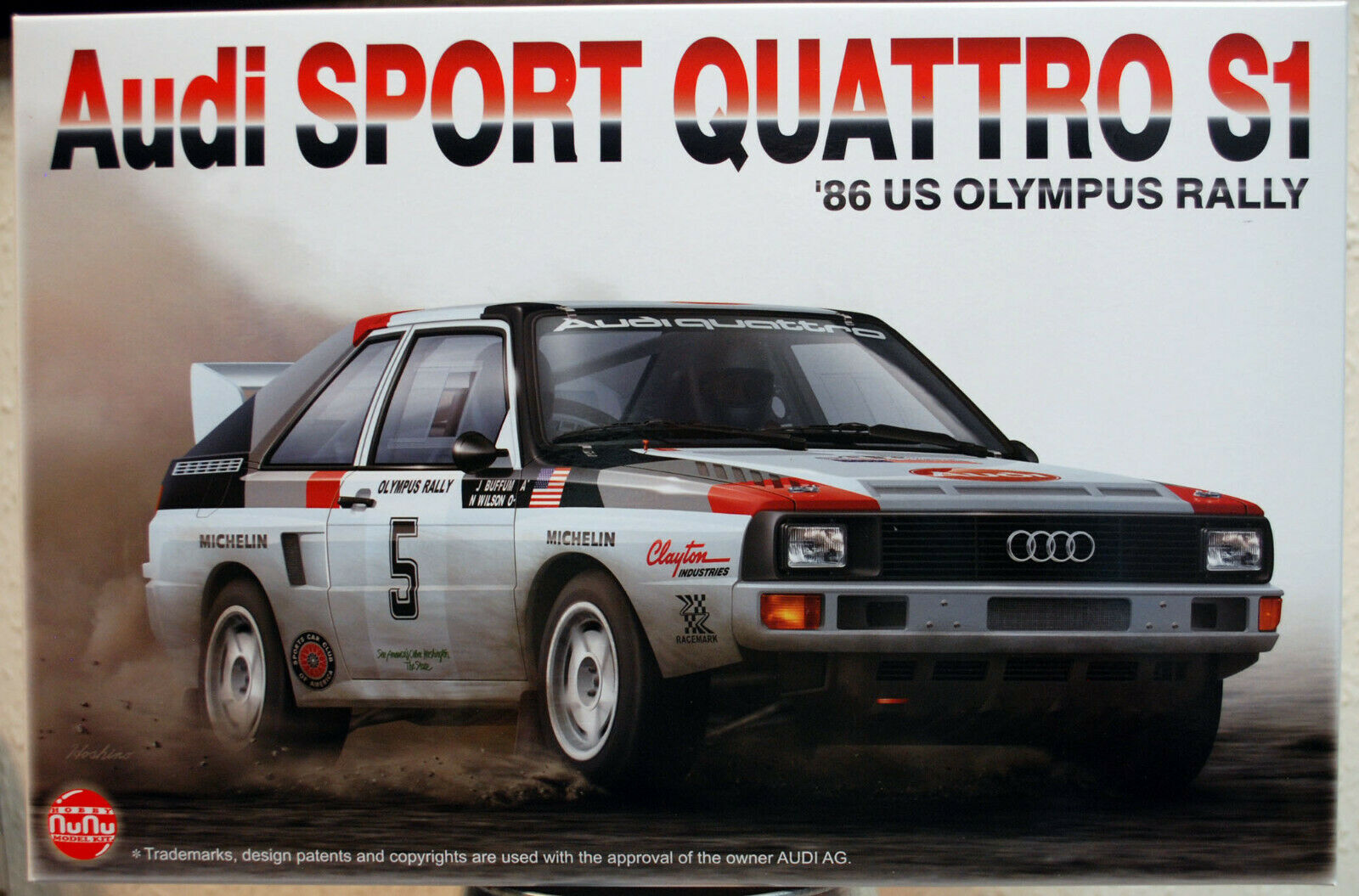 NUNU 24023 1986 Audi Quattro S1 (E2) US Olympus Rallye 1:24