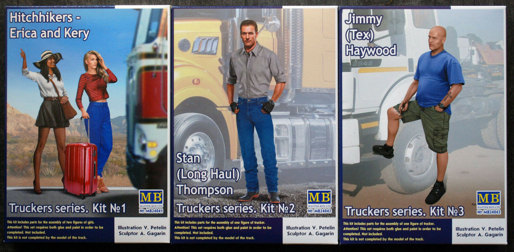 24041B Master Box Trucker Ser. Jimmy Erica Kery Stan Set of 3 1:24 neu 2018