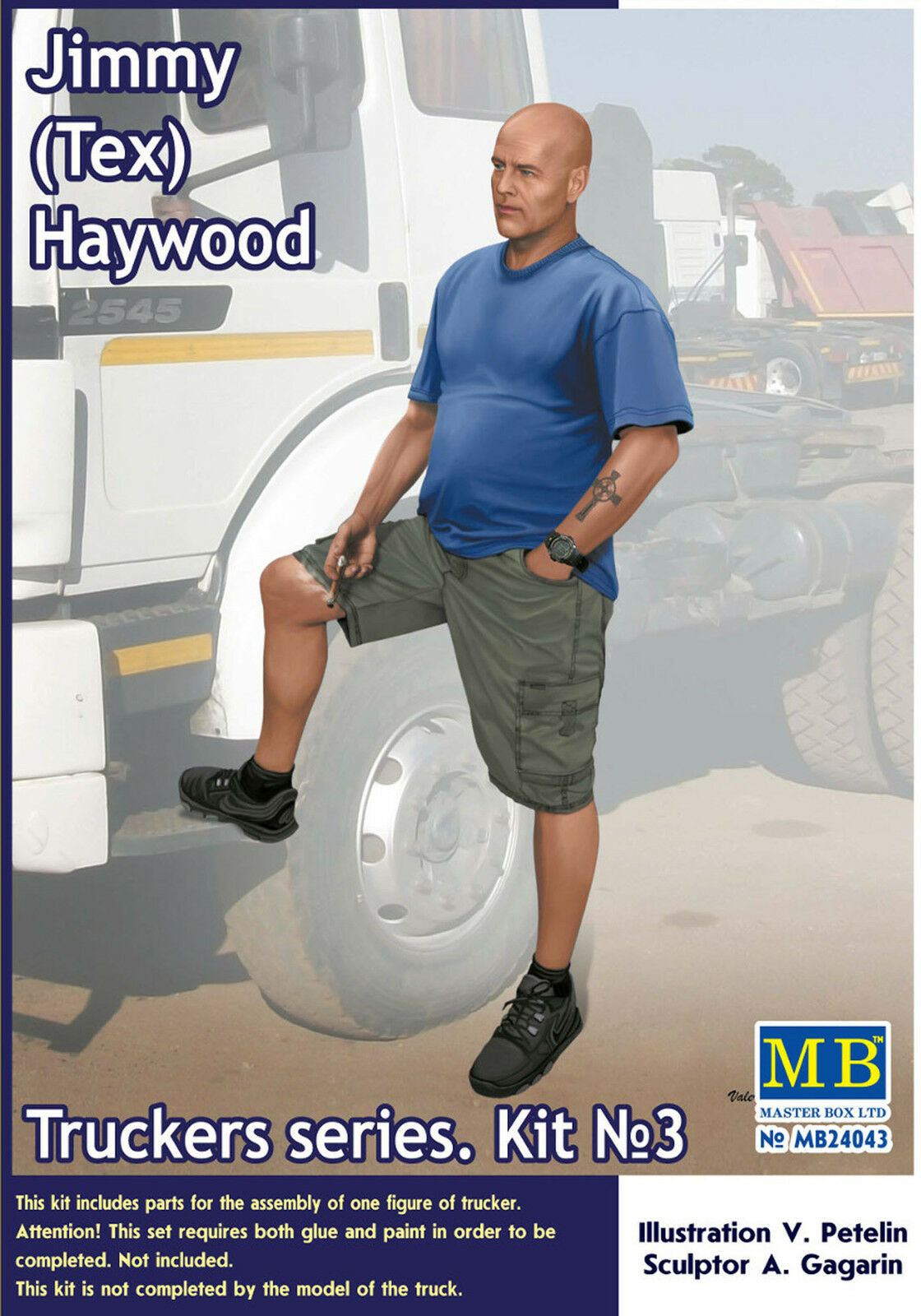 24043 Master Box Trucker Series Jimmy (Tex) Haywood 1:24 neu 2018