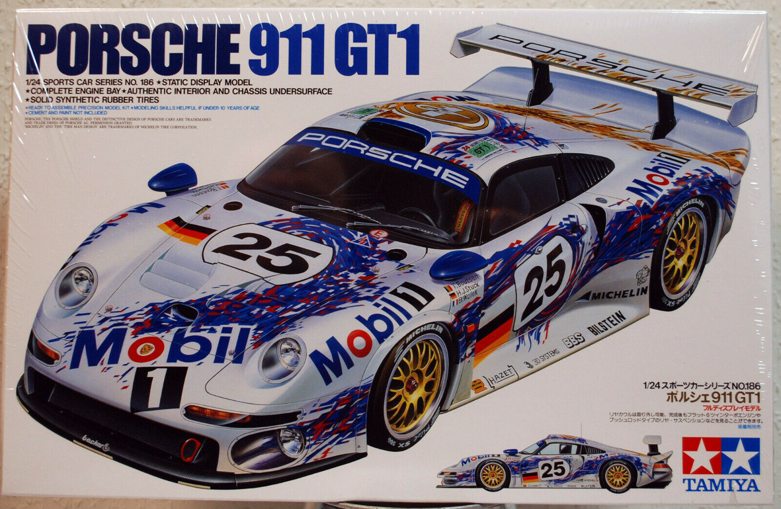 Tamiya 24186 1996 Porsche 911 GT 1 Le Mans 1:24
