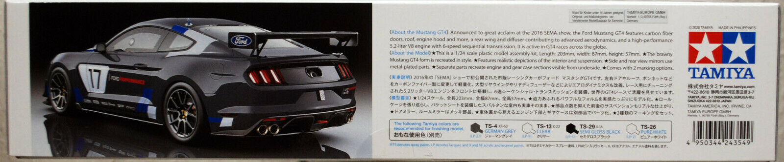 Tamiya 24354 2016 Ford Mustang GT 4 1:24 Bausatz