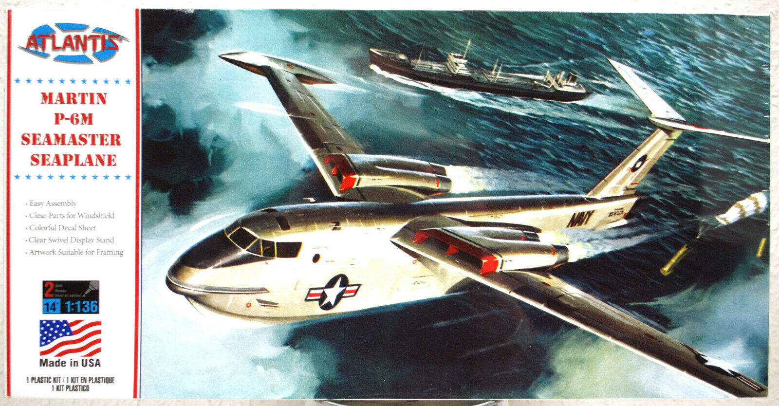 Martin P-6M Seamaster Seaplane 1:136  Atlantis 244