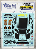 Blue Stuff 24-017 Decals für Ford Mustang GT 4 Volt Tamiya 24354
