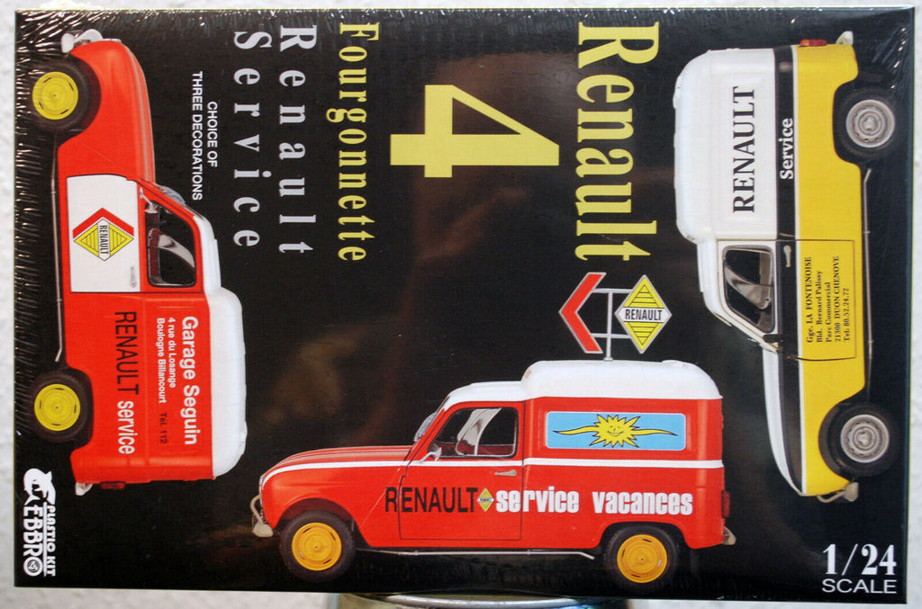 Ebbro 25012 1965 Renault 4 Fourgonette Service Varianten 1:24,