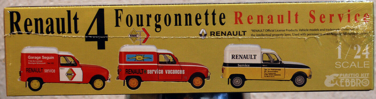 Ebbro 25012 1965 Renault 4 Fourgonette Service Varianten 1:24,