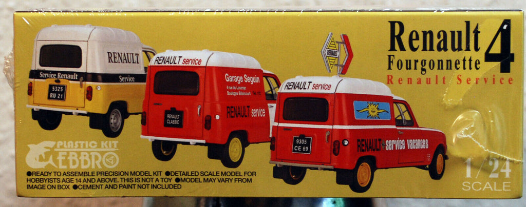 Ebbro 25012 1965 Renault 4 Fourgonette Service Varianten 1:24,