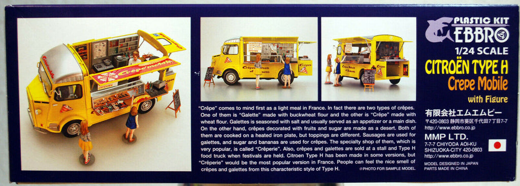1948 Citroen Fourgon Type H Crepe mobile inkl. Einrichtung 1:24 Ebbro 25013
