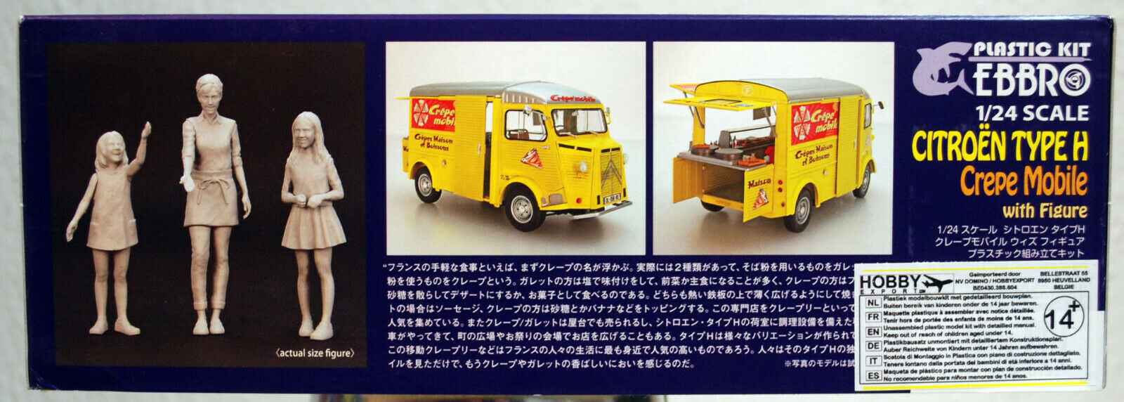 1948 Citroen Fourgon Type H Crepe mobile inkl. Einrichtung 1:24 Ebbro 25013