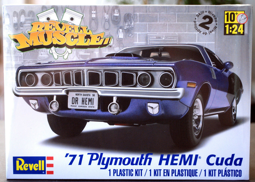 Revell 2943 1971 Plymouth Hemi Cuda 1:24 USA Bausatz muscle car