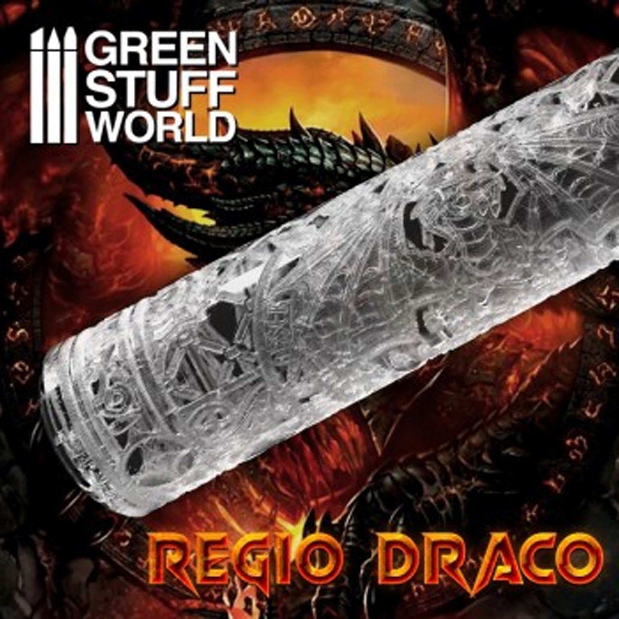 Relief Rollen Präge Rolle Rolling Pin Diorama Vignette Green Stuff World