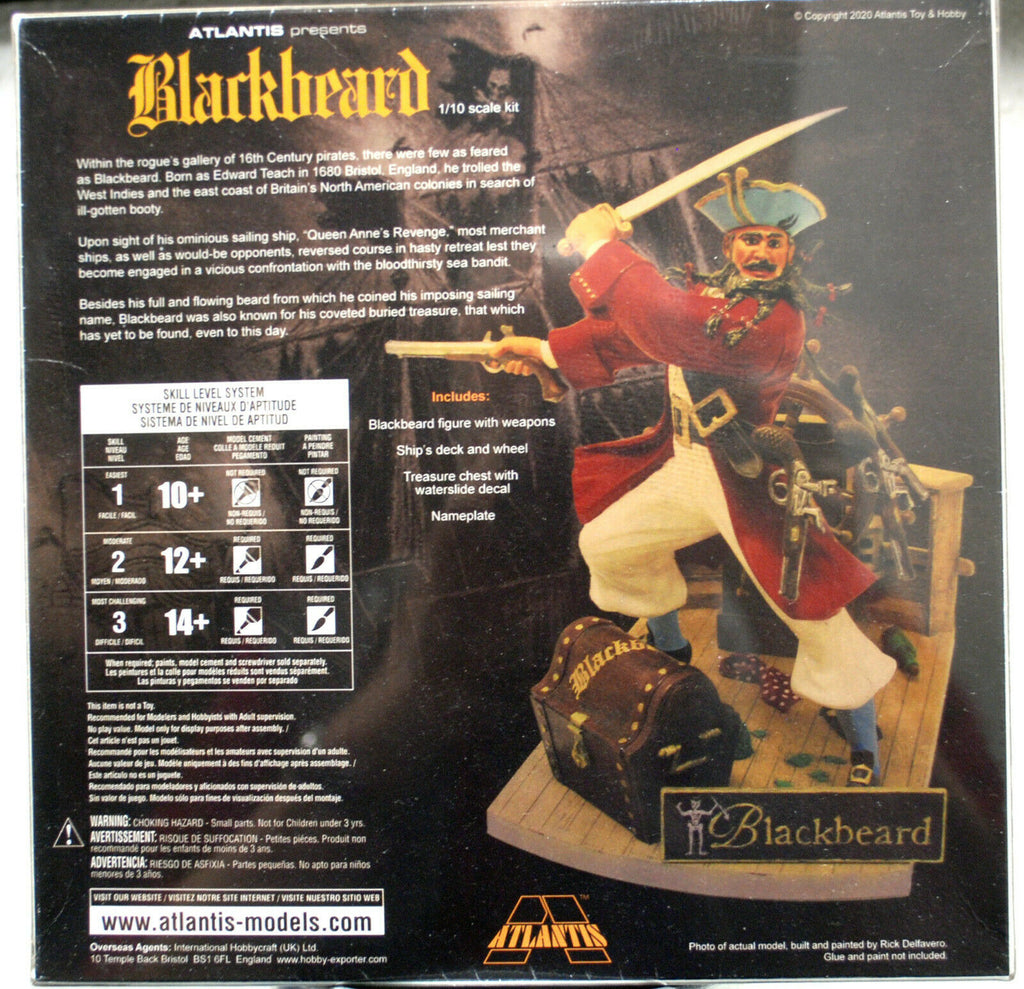 Blackbeard Edward Teach the bloodthirsty Caribbean Pirate 1:10  Atlantis 3002