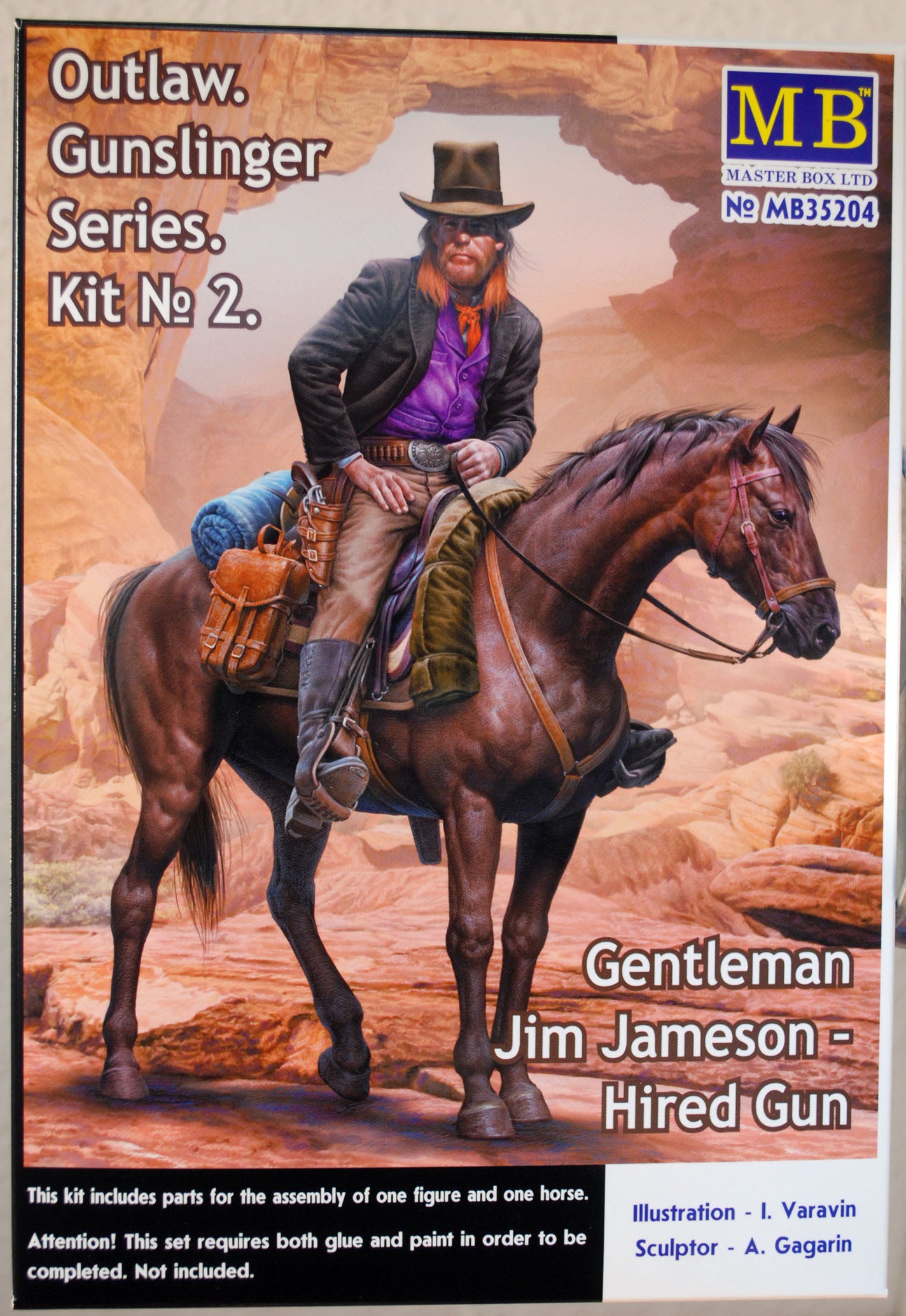 35204 Master Box Outlaw Series Gentleman Jim Jameson Hired Gun 1:35