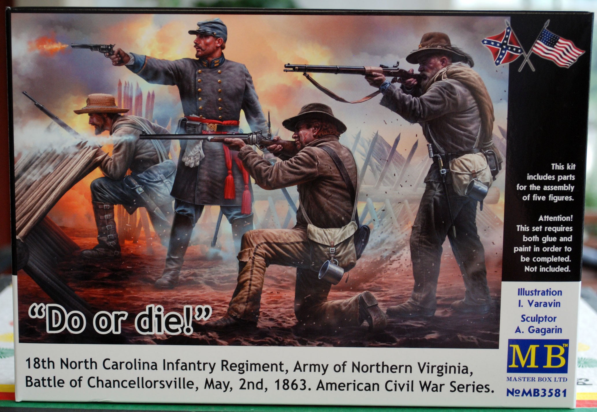 3581 Master Box Civil War Series Do or Die 18th. N.Carolina Inf. Reg. 1:35