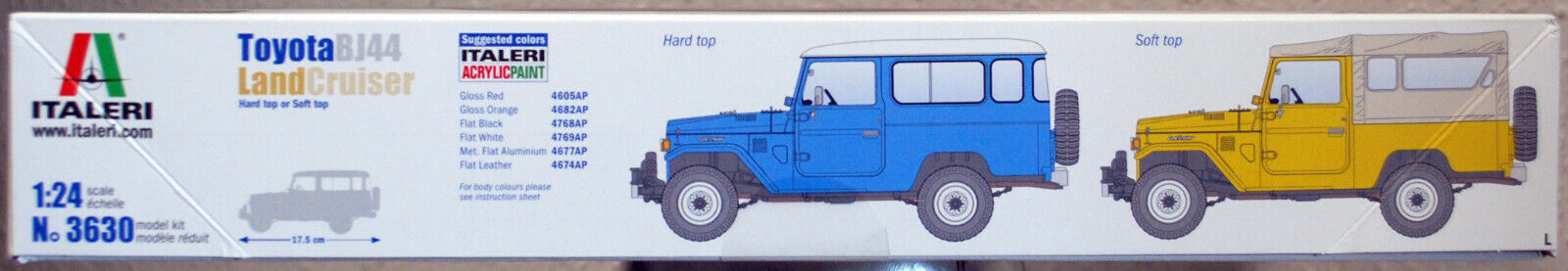 Italeri 3630 1960 - 1984 Toyota Landcruiser BJ 44 1:24